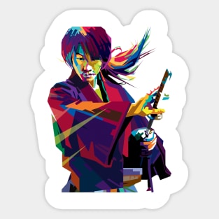 samurai X pop art Sticker